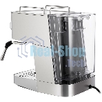 Кофеварка рожковая Maunfeld MF-721S PRO нержавеющая сталь, исп. кофе - молотый/чалды, 1.5 л, 1140 Вт, 15 бар