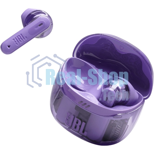Наушники TWS JBL Tune Flex 2 призрачно-фиолетовый, вкладыши/внутриканальные (трансформер), Bluetooth, адаптивное шумоподавление