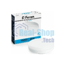 Лампа светодиодная Feron LB-452 LED 9Вт GX53 дневной таблетка