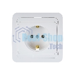Розетка 1-м CLASSICO с заземл. 2028 бел. ASD/IN HOME 4680005959907