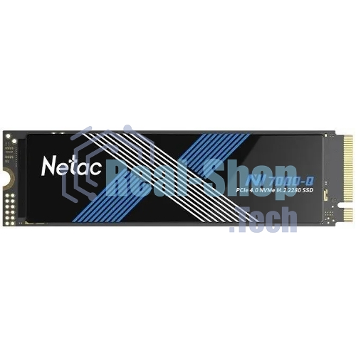 Накопитель SSD Netac NV7000-Q, 2Tb, M.2 2280, PCIe 4.0 x4, NVMe, R/W 7100/6200, с радиатором