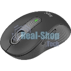 Мышь беспроводная Logitech M650 графитовый, 4000 dpi, радиоканал, Bluetooth, USB, кнопки - 5