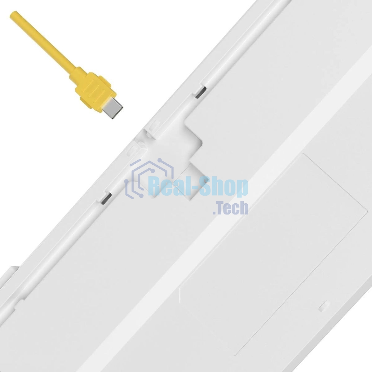 Клавиатура проводная A4Tech Bloody S87 Energy (S87 USB ENERGY WHITE) USB белый/желтый