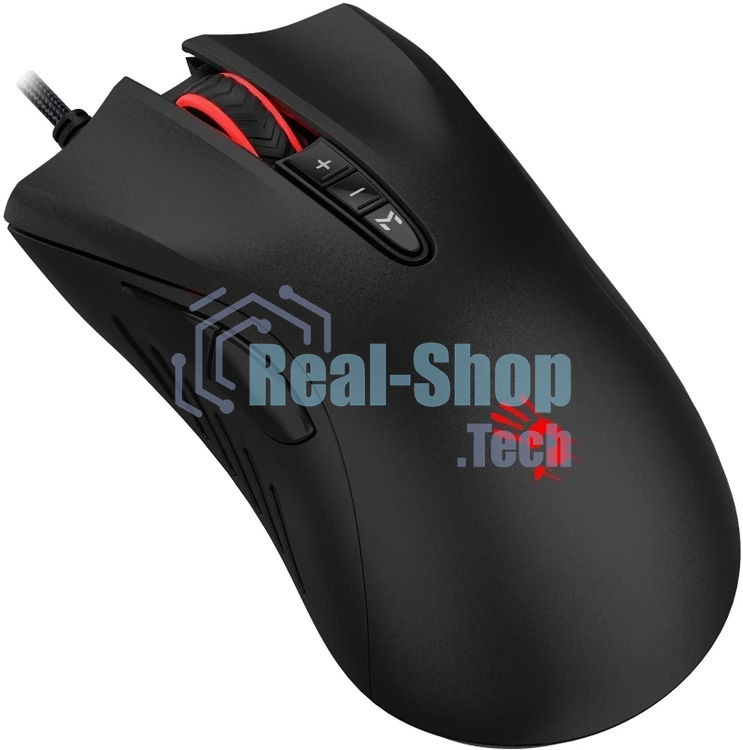Мышь проводная A4Tech Bloody ES5 черный, 3200 dpi, USB Type-A, кнопки - 8