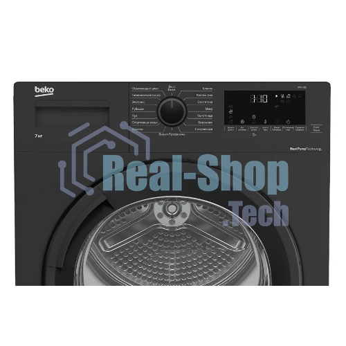 Сушильная машина Beko DF7412Gb черный, 8 кг, сушка - тепловой насос, программ - 15, 59.7 x 84.6 x 53.7 см