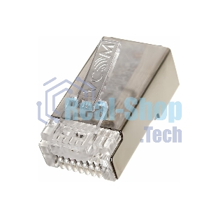 Коннектор VCOM RJ45 8P8C для FTP кабеля 5 кат. экранированные, 20 шт,