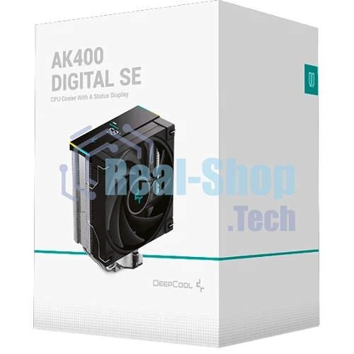 Устройство охлаждения(кулер) Deepcool AK400 Digital SE Soc-AM5/AM4/1200/1700/1851 черный 4-pin 19-28dB Al+Cu LCD 220W 812gr Ret (R-AK400-BKADMN-GJD)