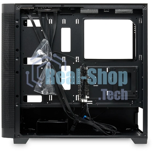 Компьютерный корпус без блока питания Case HSPD M740, Mesh Mid Tower, черный, TG, 0.6 SPCC, no fans, E-ATX, ATX, mATX, mITX, 170/400/200мм, 4x2.5