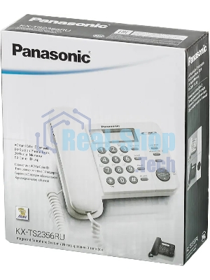 Телефон проводной Panasonic KX-TS2356RUB черный АОН,Caller ID,ЖКД,блокировка набора,выключение микрофона