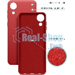Чехол (клип-кейс) BoraSCO Microfiber Case для Samsung Galaxy A03 Core красный