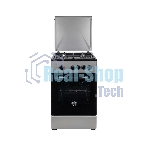 Плита газовая Kraft KF-FSK5301GS серый, конфорок 4 газовых, духовка 58 л, 50 см x 85.5 см x 55.6 см