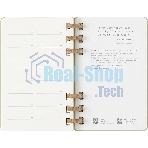 Еженедельник Moleskine ACADEMIC SPIRAL DHSPK5212AMWH3 Large 150х210 мм 200 стр. кремовые страницы спираль киви