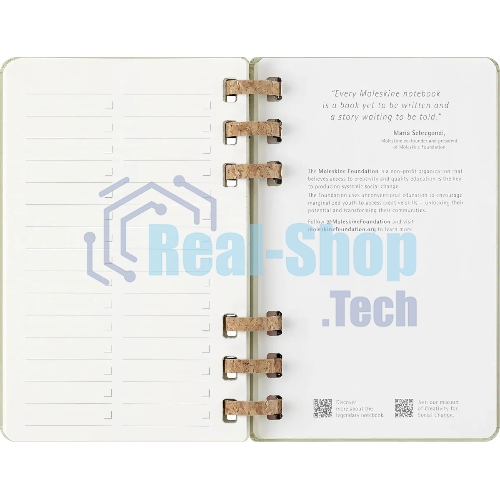 Еженедельник Moleskine ACADEMIC SPIRAL DHSPK5212AMWH3 Large 150х210 мм 200 стр. кремовые страницы спираль киви