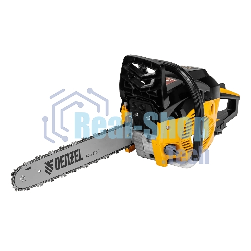 Пила цепная бензиновая Denzel DGS-4516 шина 40 см, 45 см 3, 3,0 л.с., шаг 3/8, паз 1,3 мм, 57 зв
