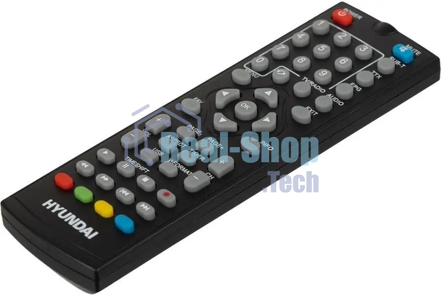 Приставка для цифрового ТВ Hyundai H-DVB460 черный, DVB-T2, DVB-T, DVB-C, HDMI, USB 2.0 х2