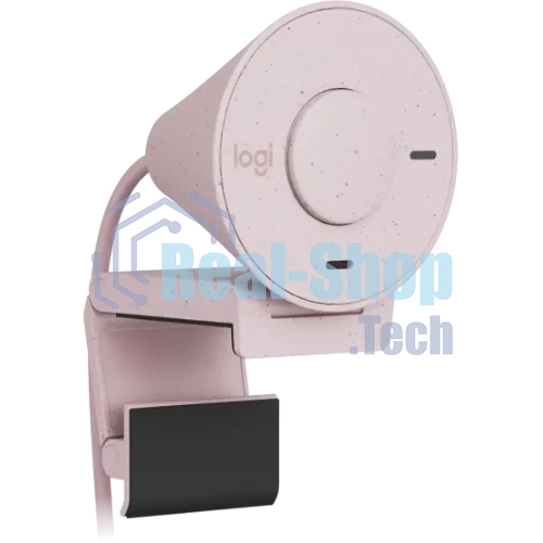 Веб-камера Logitech Brio 300 1920x1080, 30 кадр/с, USB Type-C, микрофон (шумоподавление), автоматическая фокусировка, автоосвещение, универсальное крепление розовый
