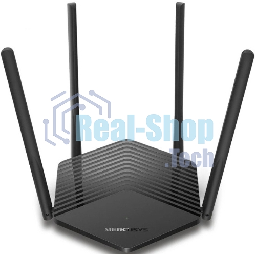 Двухдиапазонный роутер Mercusys MR1500X Wi-Fi 6 AX1500, до 300 Мбит/с на 2,4 ГГц + до 1201 Мбит/с на 5 ГГц