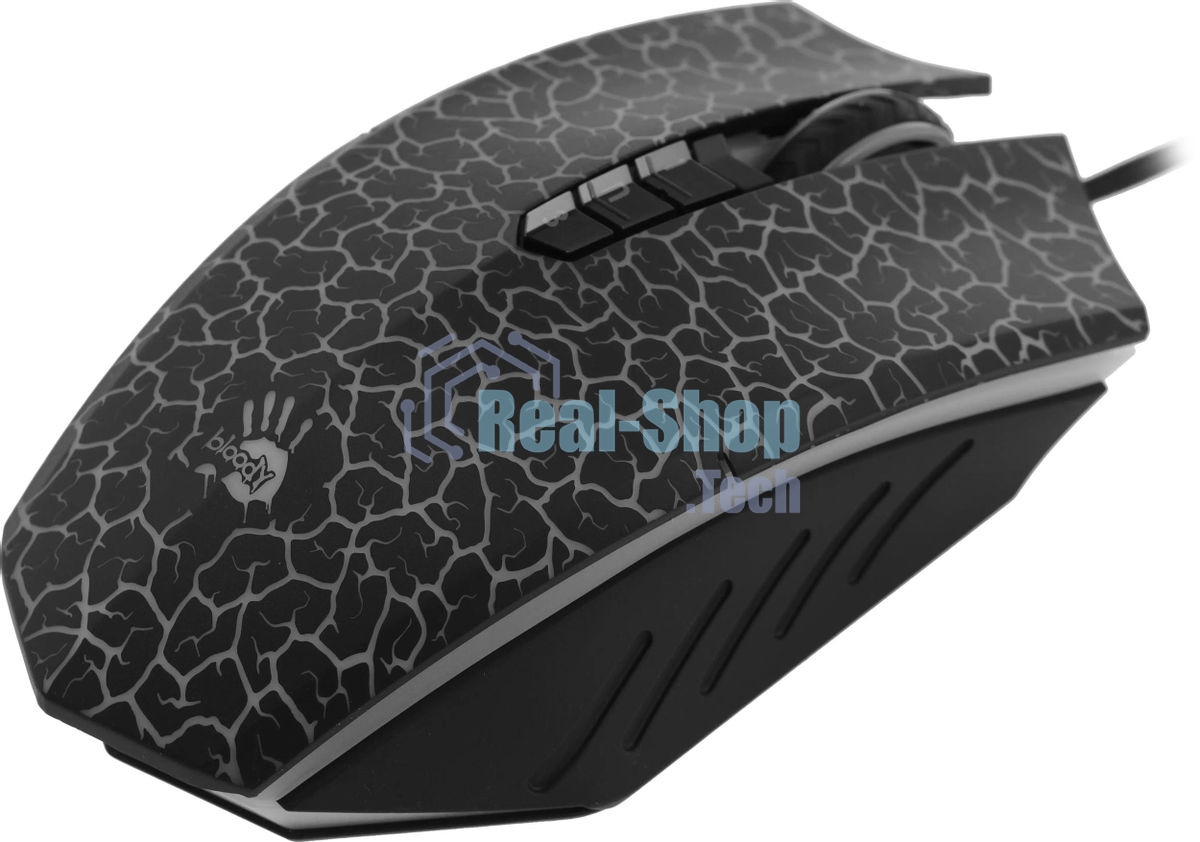 Мышь проводная A4Tech Bloody A7 черный, 4000 dpi, USB, кнопки - 8