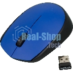Мышь беспроводная Logitech M171 синий, 1000 dpi, радиоканал, USB, кнопки - 3
