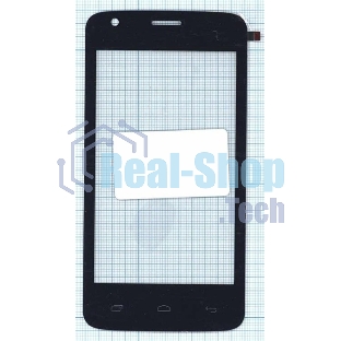 Сенсорное стекло (тачскрин) для Micromax Q325, черное