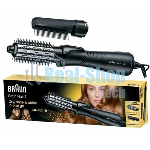 Фен-щётка Braun AS 720 Satin Hair 7 черный, 700 Вт, ионизация, 38 мм