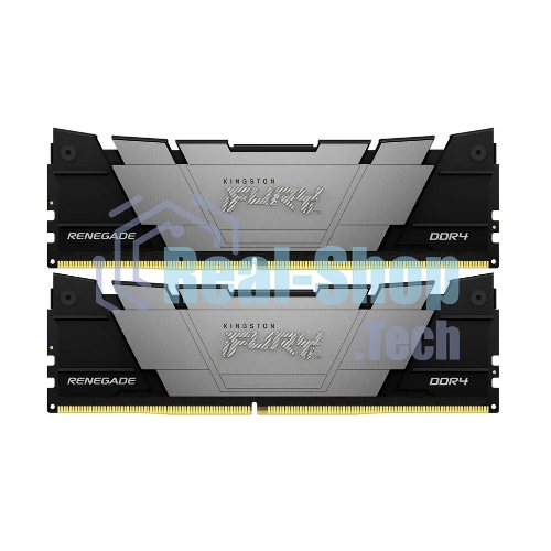 Оперативная память Kingston Fury Renegade, DDR4, 64GB (2x32 GB), 3200 MHz, CL16, DIMM, с радиатором, черный