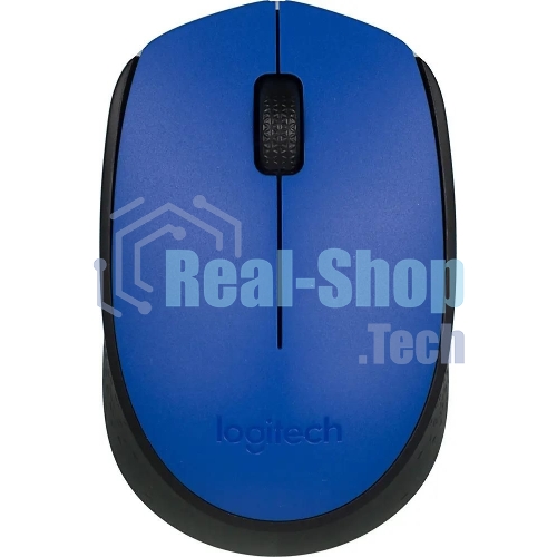 Мышь беспроводная Logitech M171 синий, 1000 dpi, радиоканал, USB, кнопки - 3