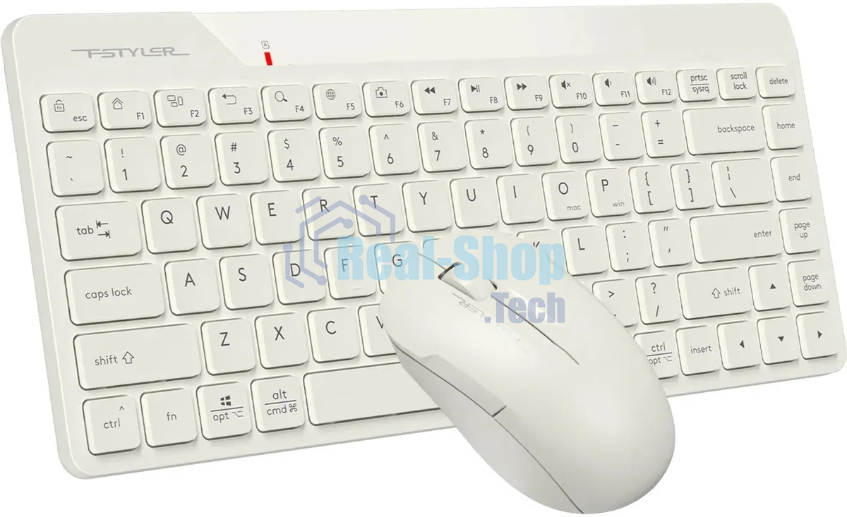 Комплект клавиатура+мышь A4Tech FStyler FG2200 Air2 беспроводной, USB, 1200 DPI, бежевый