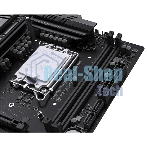 Материнская плата Maxsun Challenger B760M D5 WIFI, LGA 1700, Intel B760, 2xDDR5, 3xSATA, 2xM.2, 1xPCIe 4.0 x16, 1xPCIe 4.0 x1, 1xHDMI, 1xVGA, 1x 1Gb LAN, 2xUSB-A 3.2 Gen 1, 2xUSB-A 2.0, 3x3.5 мм, 5.1, mATX