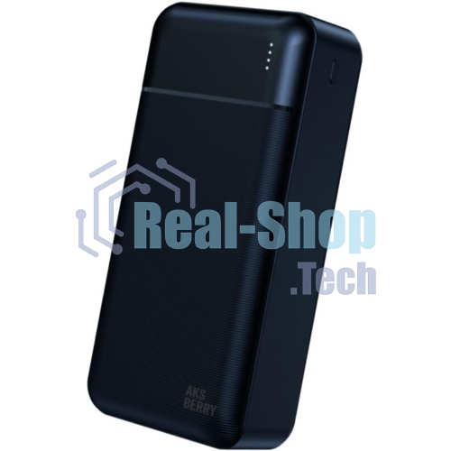 Портативный аккумулятор AKSBERRY E300 Epica быстрая зарядка 30000 mAh, черный