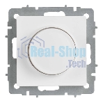 Светорегулятор IEK BR-D20-0600-K91 поворотно-нажимной СП BRITE СС10-1-0-БрАБ 600 Вт механизм арктич. бел.