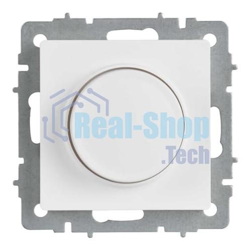 Светорегулятор IEK BR-D20-0600-K91 поворотно-нажимной СП BRITE СС10-1-0-БрАБ 600 Вт механизм арктич. бел.