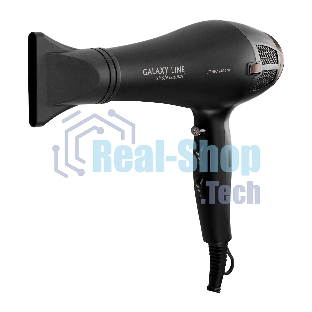 Фен Galaxy Line GL 4356 черный, 2400 Вт, ионизация