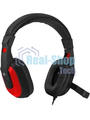 Комплект клавиатура+мышь Defender Target MKP-350 проводной, USB, 3200 DPI, чёрный/красный