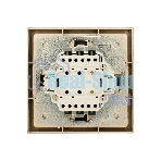 Выключатель 1-кл. СП ZIMA IP20 10А безвинт. зажим зол. LEZARD 704-3688-100QC