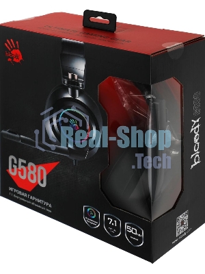 Гарнитура Bloody G580 чёрный, проводная, подсветка