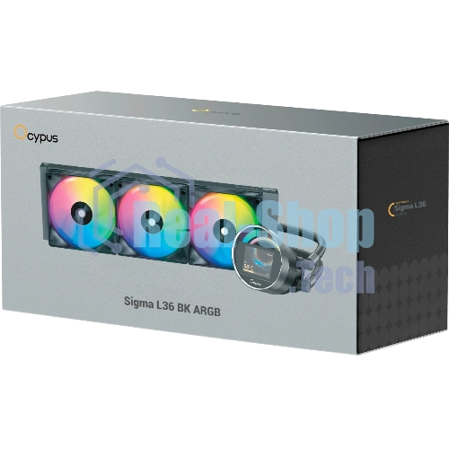 Система охлаждения Ocypus Sigma L36 BK ARGB, 360мм, LCD Pump 2.4