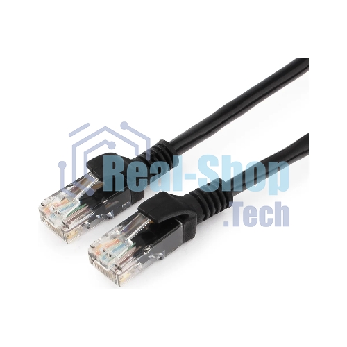 Патч-корд UTP Cablexpert PP12-15M/BK cat.5e, 15м, литой, многожильный, черный