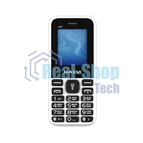 Мобильный телефон Maxvi C27 белый