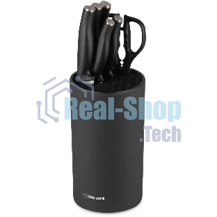 Набор кухонных ножей Rondell Florett RD-1582, черный