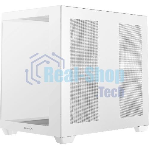 Компьютерный корпус Deepcool CG530 4F WH без БП, боковое окно (панорама), 3x120мм ARGB Reverce вентилятора на боковой стенке, 1x120мм ARGB вентилятор сзади, белый, ATX