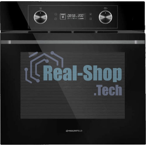 Шкаф духовой электрический Maunfeld AEOH60102B, 60л, дверца с 3 стеклами, черный