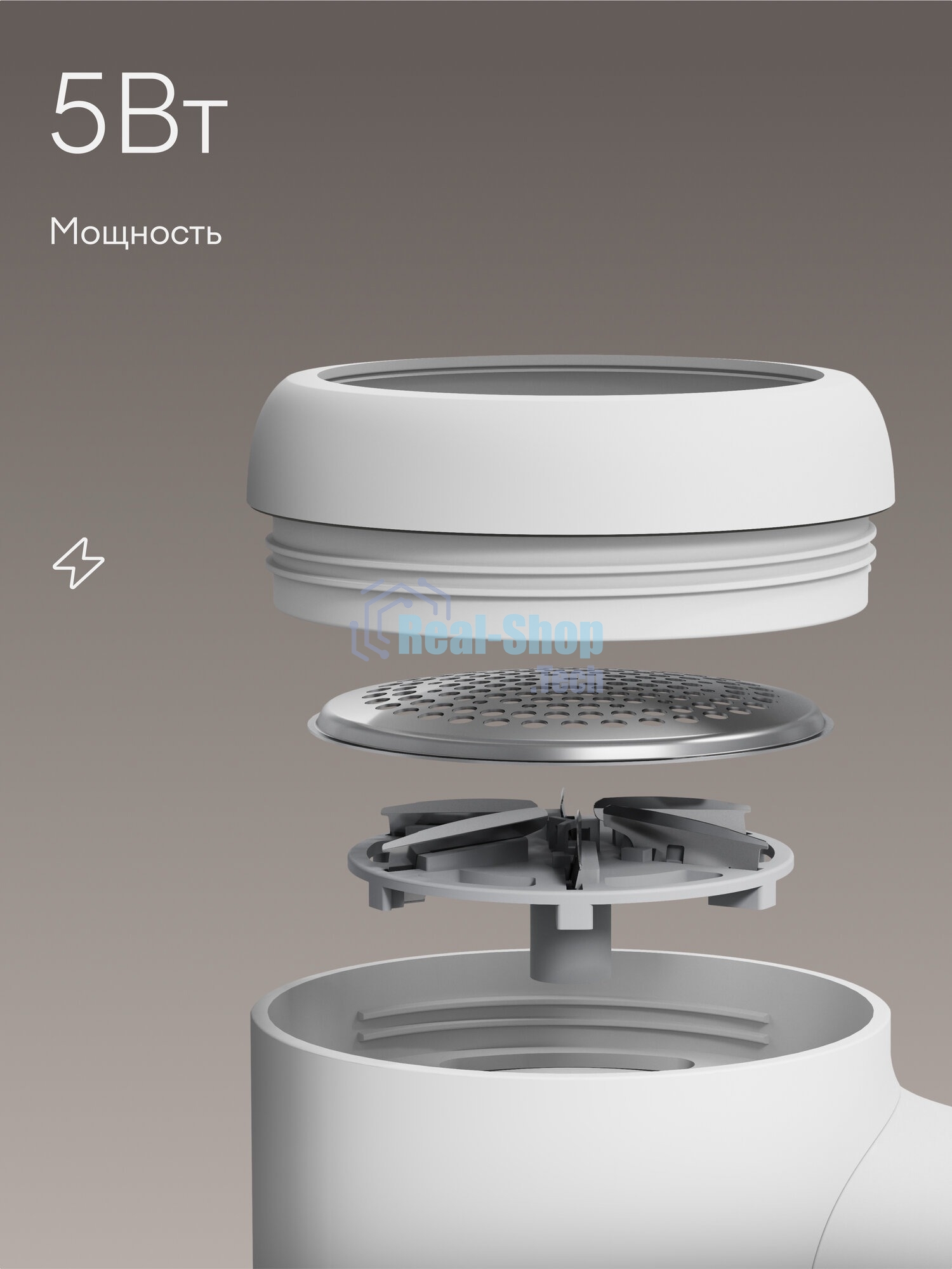 Машинка для удаления катышков с одежды Tuvio TLR01, белый