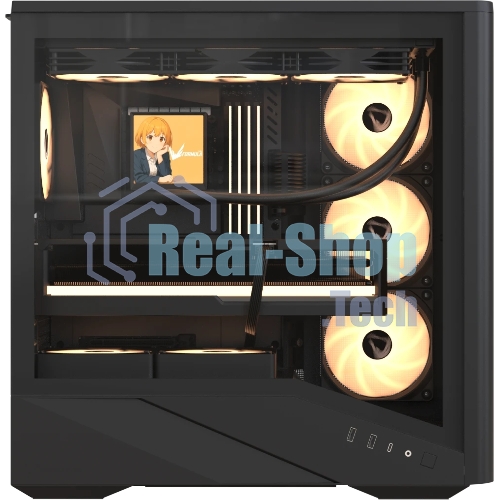 Компьютерный корпус Aerocool \ Formula V Line Air Power G9 DUO PA Black, ATX, TYPE-C*1, USB3.0*2, MESH/GLASS FRONT PANEL, FRONT 3x PERFORMANCE ARGB, REAR 1x PERFORMANCE ARGB