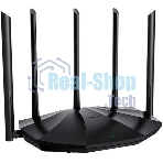 Двухдиапазонный гигабитный Wi-Fi 6 роутер Tenda RX2 Pro AX1500, до 300 Мбит/с на 2,4 ГГц + до 1201 Мбит/с на 5 ГГц