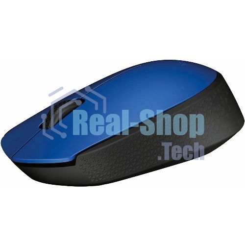Мышь беспроводная Logitech M171 синий, 1000 dpi, радиоканал, USB, кнопки - 3