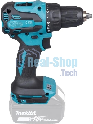 Дрель-шуруповерт Makita DDF490Z, 18 В, 0 Ач, 50 Нм, бесщеточный