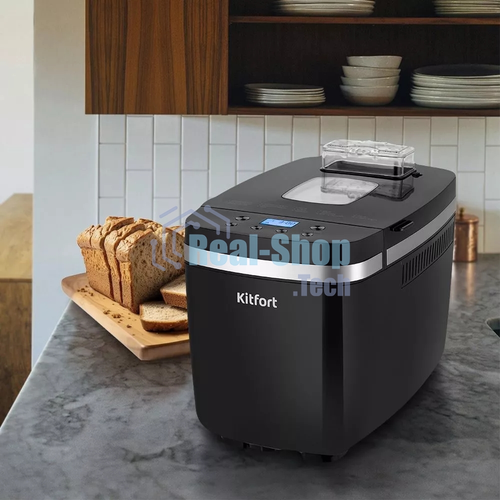 Хлебопечка Kitfort КТ-314 черный, 850 Вт, 1.35 кг, 14 программ