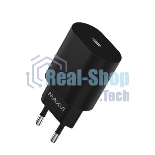 Сетевое зарядное устройство Maxvi SFC-125PD Type-C 3А 25W PD QC3.0 черный