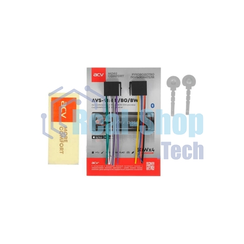Автомагнитола ACV AVS-916BW, 1 DIN, Bluetooth, USB Type-A, AUX
